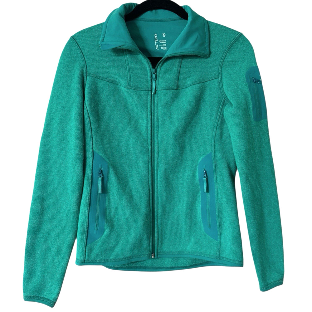 Arc’teryx Teal Covert Cardigan Fleece Zip Up Jacket Size XS